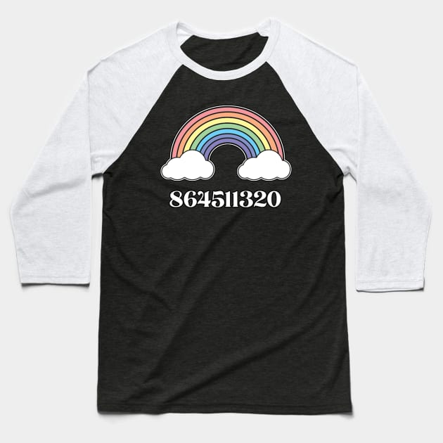 Rainbow 864511320 Baseball T-Shirt by aaallsmiles